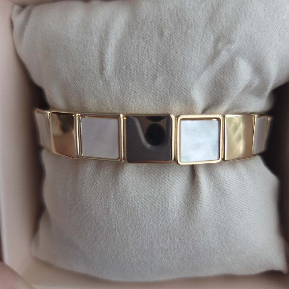 Gold and Mother of Pearl Bracelet